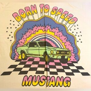 American Eagle Outfitters Oversized Graphic Ford Mustang T-shirt